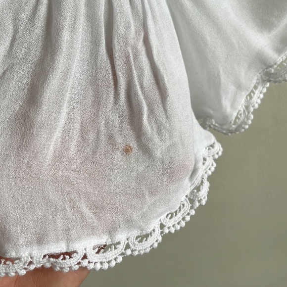 Gorgeous NWT bohemian peasant / poncho blouse, white sz M - Picture 5 of 8